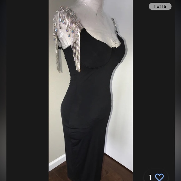 NWT Designed for Hot Miami Styles Bodycon dress with rhinestone detail size S - Picture 7 of 13
